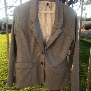 Gray Pacsun Blazer with Suede Elbow Patches